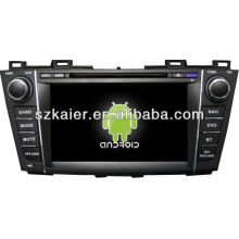 Leitor de dvd do carro do sistema de Android para Mazda5 com GPS, Bluetooth, 3G, iPod, jogos, zona dupla, controle de volante